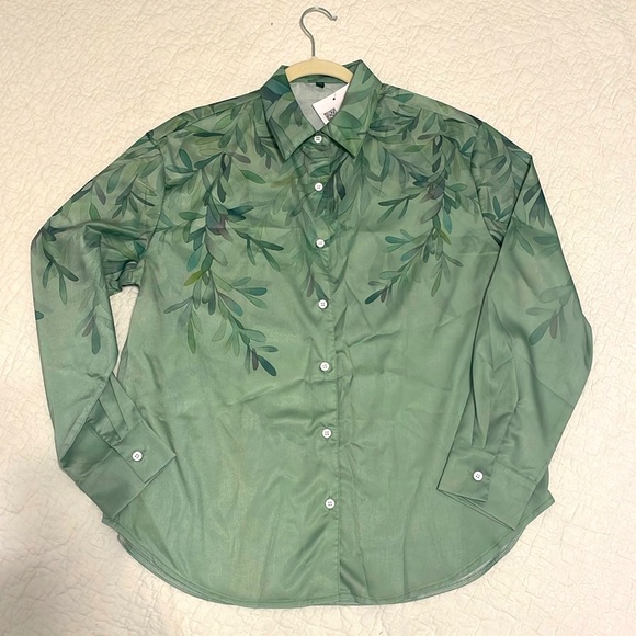 Ladies Button Down Blouse - Picture 1 of 7